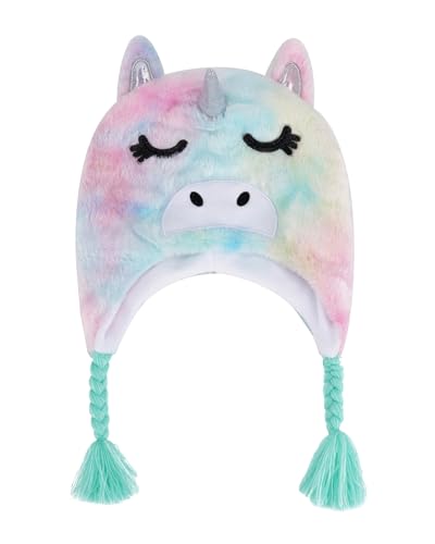 Kids Animal Plush Hat Super Soft Warm Hat with Ear Flaps Unisex Fleece Toddler Winter Hat for Boys Girls