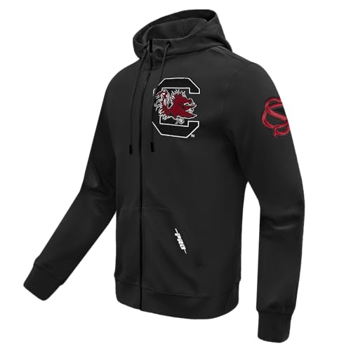 Image of Pro Standard Mens College Classic Chenille Cotton Double Knit Full Zip Hoodie