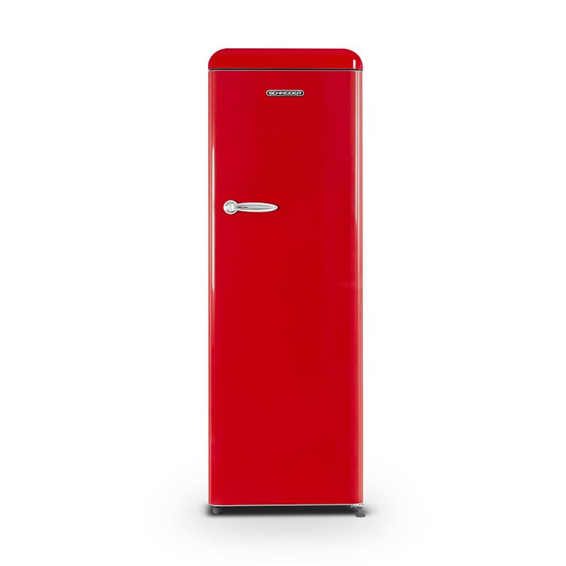 Schneider SCCL329V-RE - Réfrigérateur une porte 337L Vintage Rouge