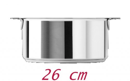 Cristel Faitout 26 cm Mutine Amovible Induction, sauteuse inox 6,6 L