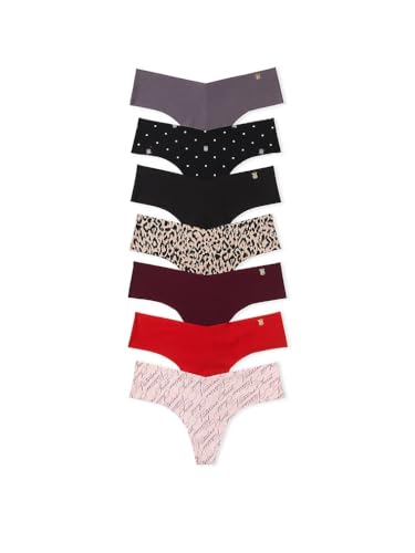 Image of Victoria's Secret Women's No Show Thong Underwear, Panties for Women, Multi Pack (XS-XXL)