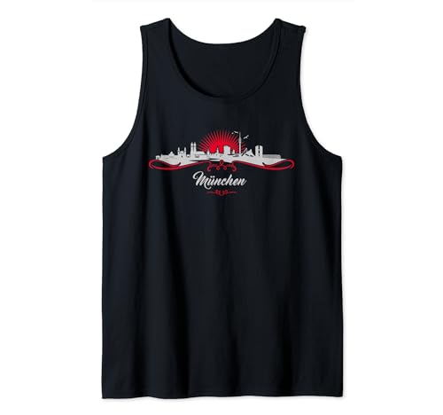 Image of Munich Bavaria Skyline Muenchen Bayern gift men women kids Tank Top