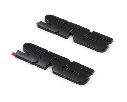 Image of 2PCS Gloss Black SR5 Emblem Overlay Badge for Tacoma Tundra 4RUNNER Sequoia (Gloss Black)