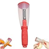 Pelas Patate E Verdure, Pelapatate Acciaio Inossidabile Con Contenitore, Coltello Pelapatate Con Scatola Portaoggetti, Sbuccia Patate Con Manico Ergonomico, Per Frutta, carotes E Cetrioli(Rosso)