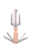 Kikkerland CD518 Pocket Trowel Multi Tool, Beige