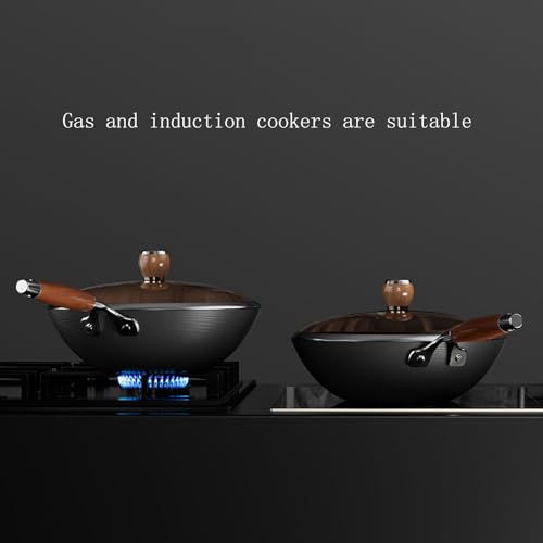 Wok de Hierro 30 cm con Fondo Plano Antiadherente miniatura 4