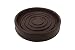 Shepherd Hardware 9067 Round Rubber Furniture Cups (2 Pack), 3", Brown