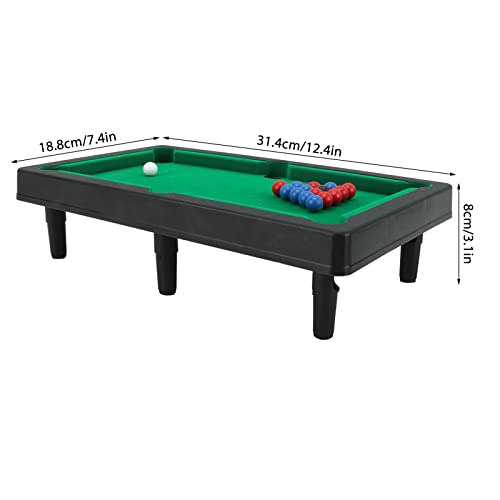 Mini-Billardtisch, Miniatur-Billardspiel-Set, Billard-Billard-Spielset für Desktop-Dekoration, Ornament für,