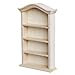 1pc Doll Mini Bookshelf Accessories DIY Shelves Furniture for Storage Minihouse Scene Miniature House: Dollhouse Bookcase Garden Delicate Model Book Wood Decor Fairy Cabinet