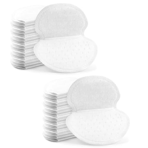 CPJJ 60Piezas Almohadillas Sudor Axilas para Hombres Mujeres, Axila Absorción de Sudor Almohadilla Parches Sudor Axilas Desechables Escondidas Absorción Sudor Protege tus Prendas
