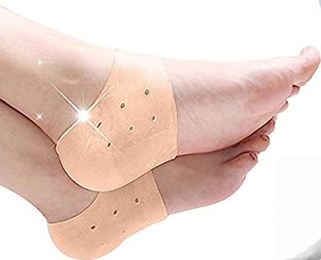 ROYALDEALSHOP 100% NEW MEDICAL GRADE SILICONE UNISIZE ORTHOPEDIC SILICONE HEEL PROTECTORS WASHABLE AND REUSABE RELIEF PAIN Silicone Gel Heel Pad Socks For Men And Women - (Free Size) (1 Pair) (B07FYFQ7ZH) Amazon Price History, Amazon Price Tracker
