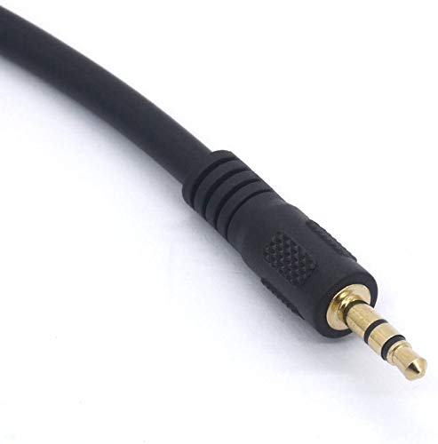 Cable de extensión audio 6.35 hembra a 3.5 macho 30 cm miniatura 3