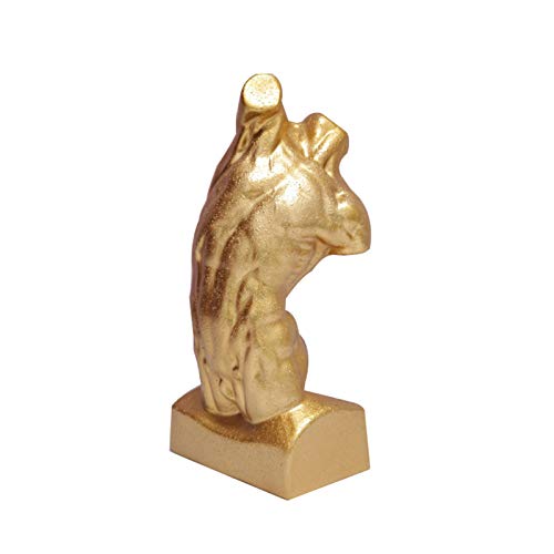 Statue de personnage abstrait en résine, le cadeau d'art corporel doré idéal