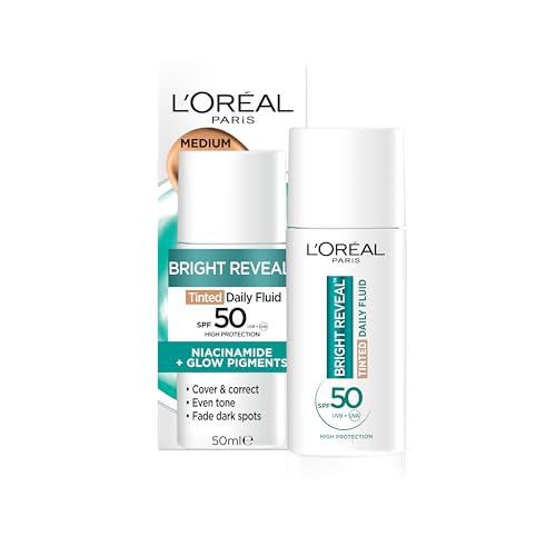 L’Oréal Paris Bright Reveal Tinted SPF 50 Daily Fluid Medium Sunscreen 50 ml