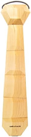 Japanese Natural Wooden Tie, Size M, Cherry Tree