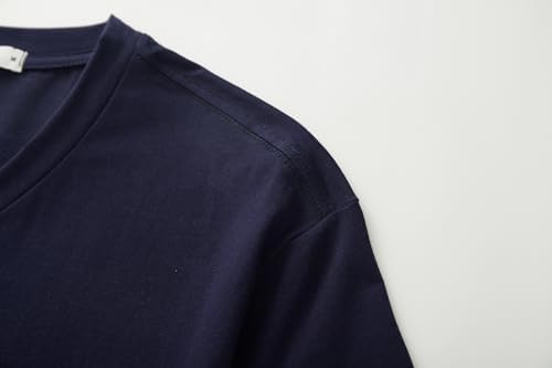 Playera Fruit Of The Loom Para Hombre Cuello V, Algodón Sustentable, Azul Marino, Talla EG || Bodega Aurrera A Tu Casa