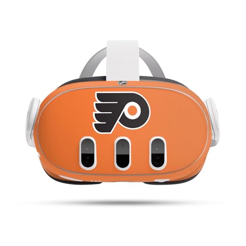Head Case Designs Officially Licensed NHL Plain Philadelphia Flyers Vinyl Sticker Skin Decal Cover Compatible with Meta Quest 3