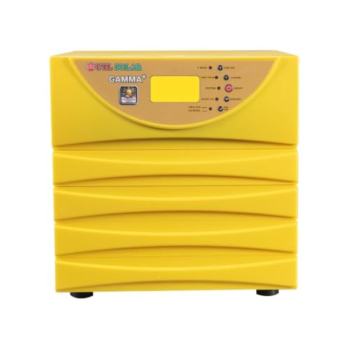 Image of UTL Gamma Plus 1650 rMPPT Solar Inverter | 1400VA /12V | Pure Sine Wave | Multi-Colour LCD Display | Supports Lithium & Lead-Acid Batteries | Home, Office & Shops | 3 Years Warranty