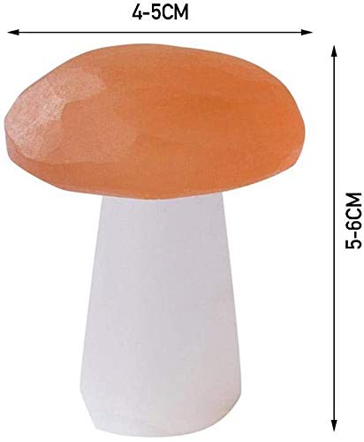 Namvo Natural Gypsum Mushroom Decoration Home Furnishing Crafts Office Desktop Decoration, Yellow - Image 2