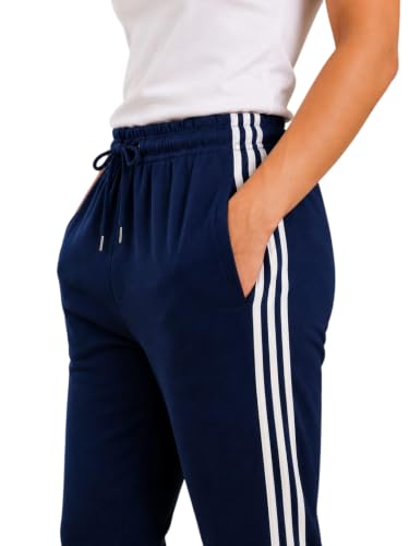 Image of Track Pants for Women with 2 Pockets | 1 Zip Pocket & 1 Open Pocket | Regular Fit Sports Lower for Women's | Gym Running Jogging Workout Casual Wear Track Pant