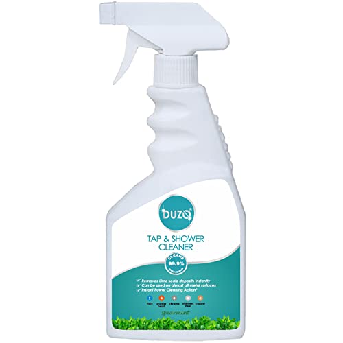 Image of Duzo Tap & Shower Cleaner Spray Lime scale and Hard Water Stain Remover Spearmint 500ml