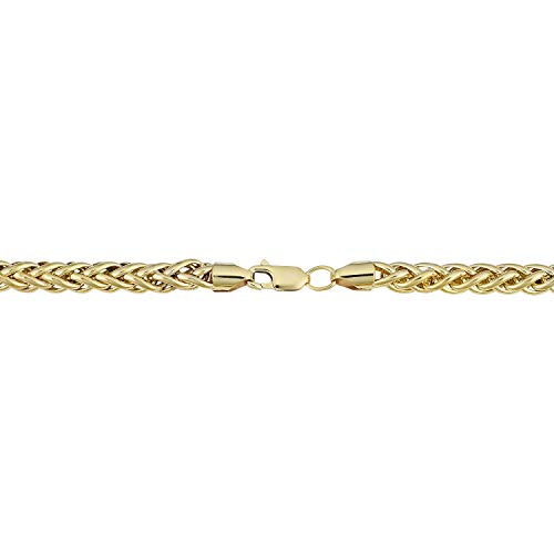 Jewelry Affairs 14K Yellow Real Gold Filled Round Franco Chain Necklace, 6.0Mm, 30" #TOP1