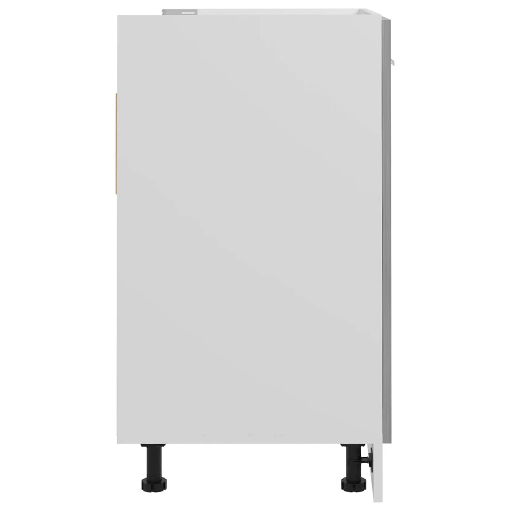 vidaXL Armoire de Plancher d'évier Gris béton 80x46x81,5 cm Aggloméré