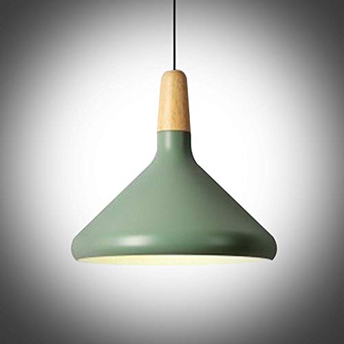 Iluminación de techo retro con aluminio LED y madera