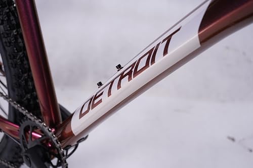Image of United Detroit 4.2 27.5T Mountain Bike - 10-Speed Shimano Deore, SR Suntour XCM HLO Suspension, Shimano MT200 Hydraulic Disc Brakes - (Prismatic Red)