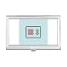 Mahjong Circle Dots 6 Tile Pattern Business Card Holder Case Pocket Box Wallet