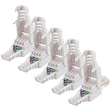 Qualité de transmission constante : le connecteur rj 45 non et les extrémités ethernet cat6 traversantes offrent des performances maximales, prenant en charge des flux de données stables sur de longues distances de câbles, extrémités ethernet, connecteur de câble