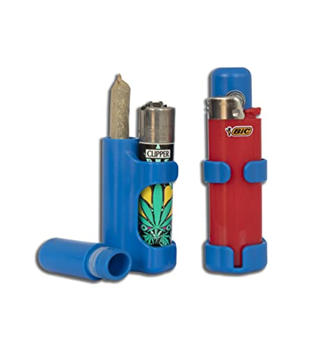 Joint Case – The Clinger Is A Smell Proof, Crush Proof, Portable, Cigarette Case That Attaches To Your Lighter (Royal Blue) #TOP1