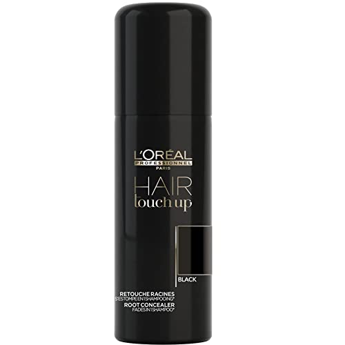 L'OREAL PROFESSIONNEL - Spray Retouche Racines Hair Touch-Up - Teinte Noir - Résultat Naturel & Sans Démarcation - Résiste À l’Eau - S’élimine En 1 Shampoing - Cheveux Colorés - 75 ml L'OREAL PROFESSIONNEL - Spray Retouche Racines Hair Touch-Up - Teinte Noir - Résultat Naturel & Sans Démarcation - Résiste À l’Eau - S’élimine En 1 Shampoing - Cheveux Colorés - 75 ml
