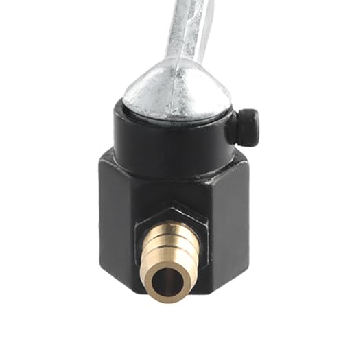 Duronge Benzinhahn, Benzinhahn Schalter, Universal 8mm Benzinhahn Kompatibel für Roller, Moped, Motorrad, Quad (Schwarz)