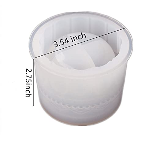 Concrete Flower Pot Silicone Molds Retro Pattern Art Design Silicone Planter Molds Succulent Plants Cement Clay Molds Epoxy Jewelry Storage Box Moulds #TOP1