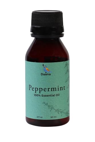 DAANA Peppermint Essential Oil : Pure, Undiluted (2 Fl Oz)