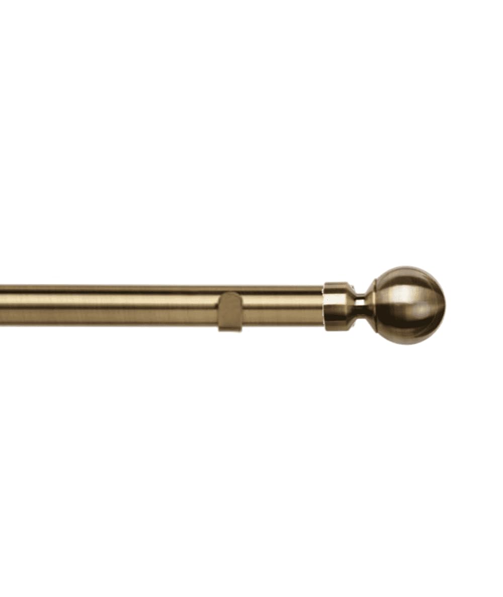 New Edge Blinds - Curtain Pole - Metal - Antique Brass - 230cm
