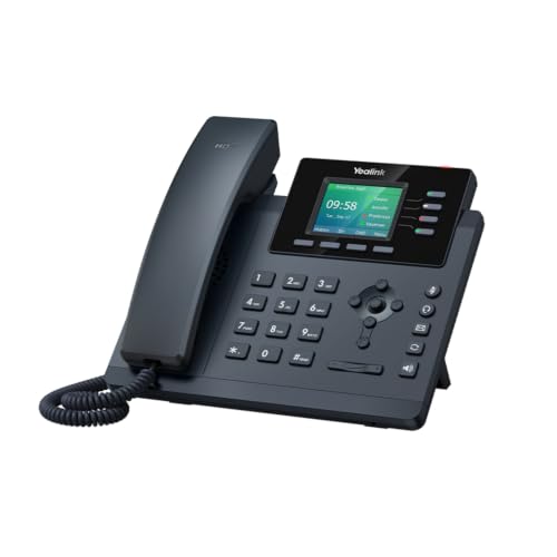 Yealink SIP-T34W IP-Telefon – Business-Telefon mit 2,4-Zoll-Farbdisplay, WLAN-Unterstützung, 3 SIP-Konten, HD-Sprachqualität, PoE-fähig, ideal für Büros und Homeoffice