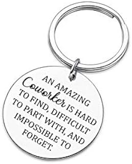 Coworker Leaving Gift for Men Women Keychain-Going Away Gifts New Job Keychain Funny