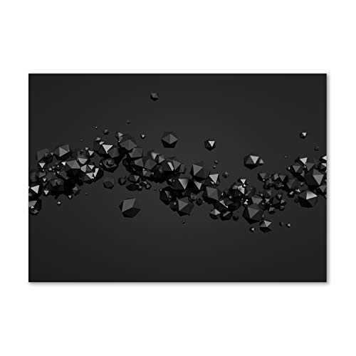 Splashback guard Tulup verre trempé noir 100x70cm anti-éclaboussures