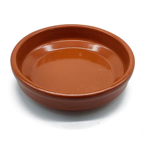 AC – Cazuela de Barro – Fabricado en España – Apto para vitro y hornos – Ø 20 cm