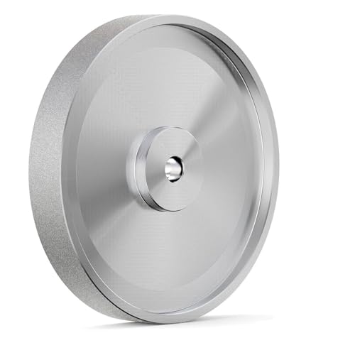GAXPAK CBN Grinding Wheel 8 inch Dia x 1 Inch Wide x 5/8 Arbor Suitable for Sharpening Woodturning Tools High Speed Steel Tools 8 inch Bench Grinders