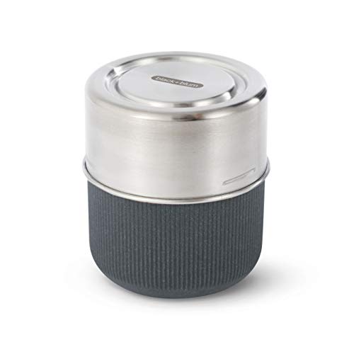 Black+Blum Fiambrera de Vidrio a Prueba de Fugas, Pizarra, 450 ml