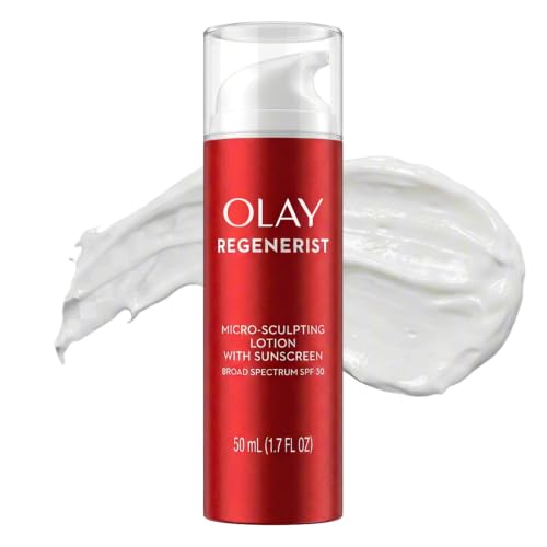 Olay Regenerist Advanced Anti-Aging Face Moisturizer Lotion for All Skin Types, Micro-Sculpting Lotion with Broad Spectrum SPF 30, Reduces Wrinkles, Firms and Plumps Skin, Dermatologist Tested, 1.7 oz - image 1