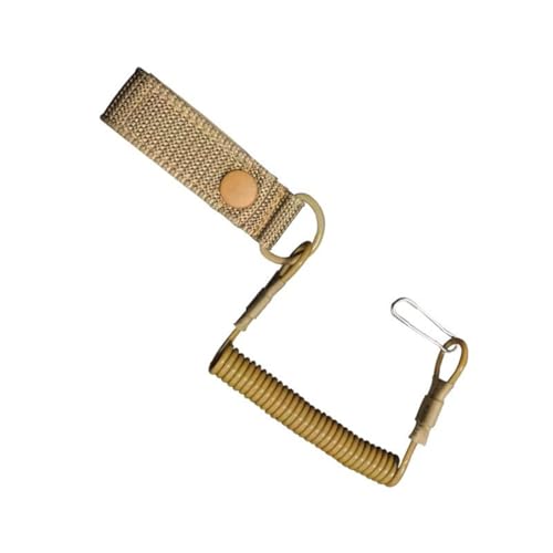 EXQIOUR Cordones de pesca portátiles, cuerda de resorte de escalada con liberación rápida para senderismo y camping, herramienta portátil ligera