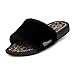 HeyDude Peggy - Pantofole Donna Casual - Colore Black Cheetah - Comode e Leggere - Ciabatte Donna Con Pelliccia Sintetica - Foderate in Pelle - Taglia EU 41