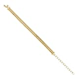 Material: ACERO COLOREADO BREIL Joya TJ3927 de la colección EMMA, PULSERAS DE MUJER en ACERO COLOR DORADO, talla 21, SIN PIEDRAS