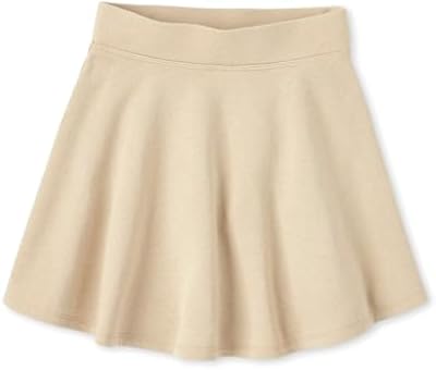 Girls' Uniform Active French Terry Skort – Sandy XL (Size 14) by The Children’s Place