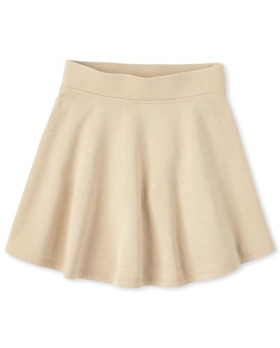 Girls' Uniform Active French Terry Skort – Sandy XL (Size 14) by The Children’s Place