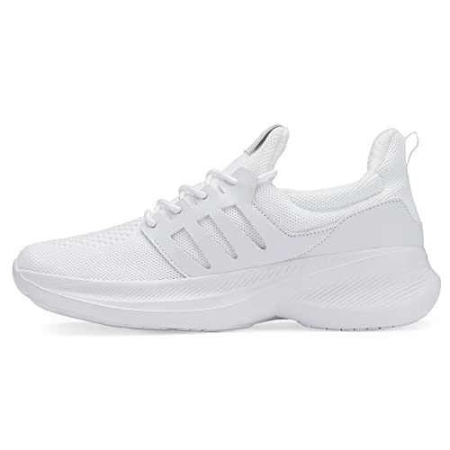 Image of Casbeam Mens Running Shoes Comfortable Lightweight Breathable Walking Shoes Lace-up Shoes Mesh Workout Casual Sports Shoes